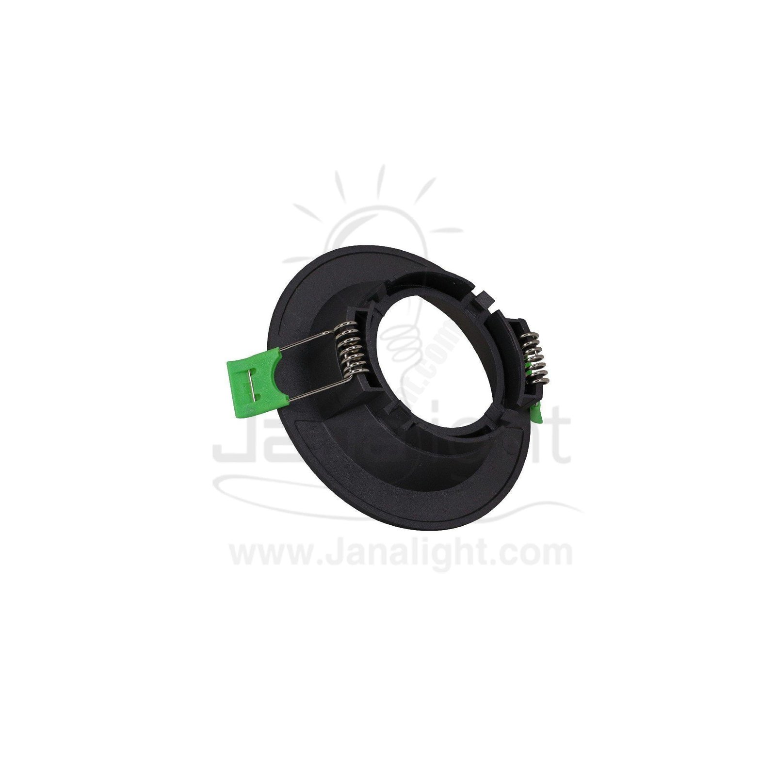 سبوت لايت فارغ ثابت غويط مدور بلاستك رمادي جنى لايت Jn401 Single Round Grey Spotlight Frame